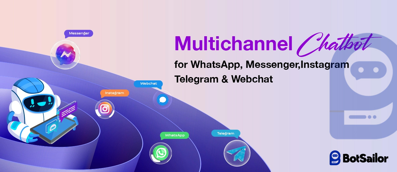 Multichannel Chatbot for WhatsApp, Messenger, Instagram, Telegram & Webchat