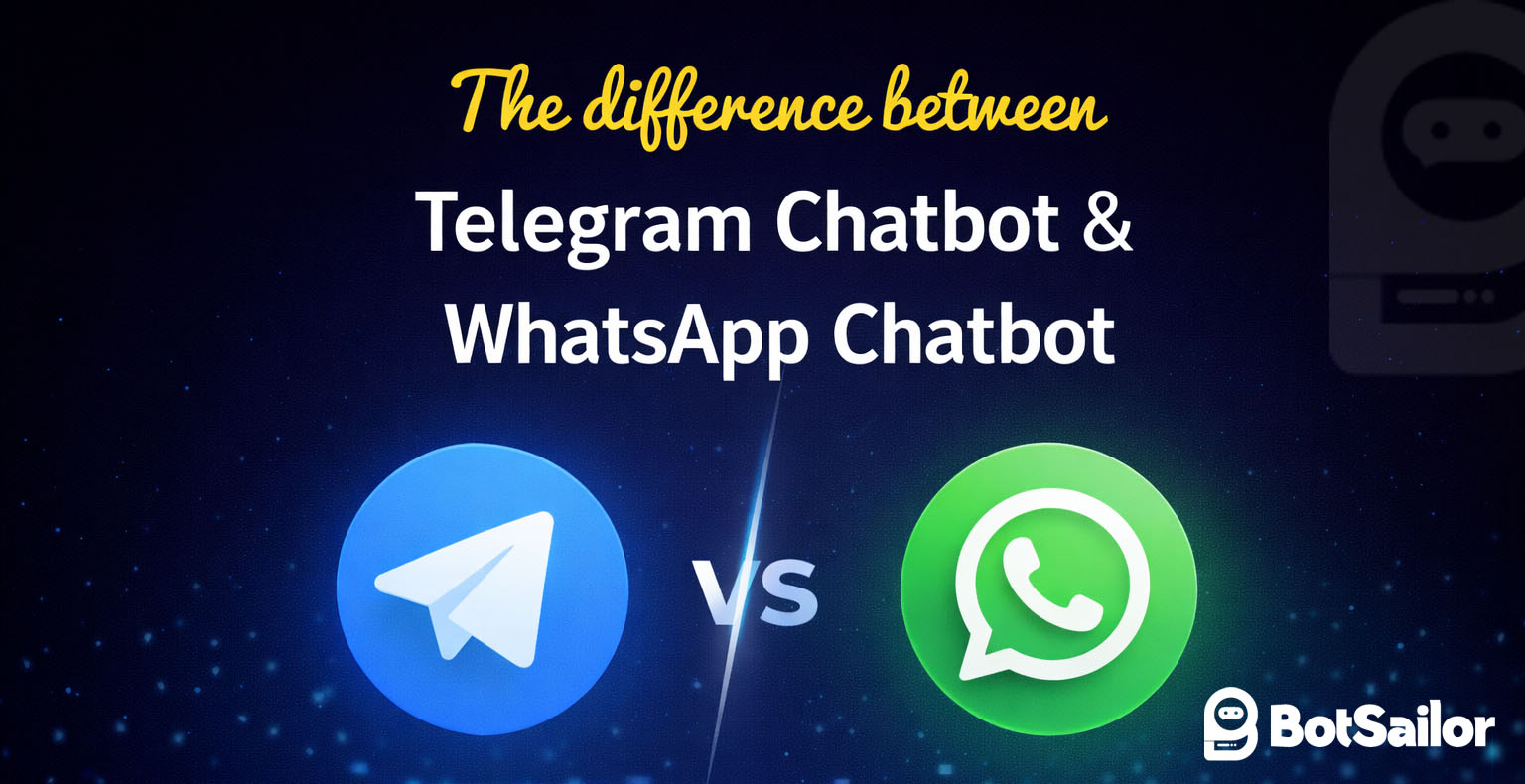 The difference between Telegram Chatbot and WhatsApp Chatbot